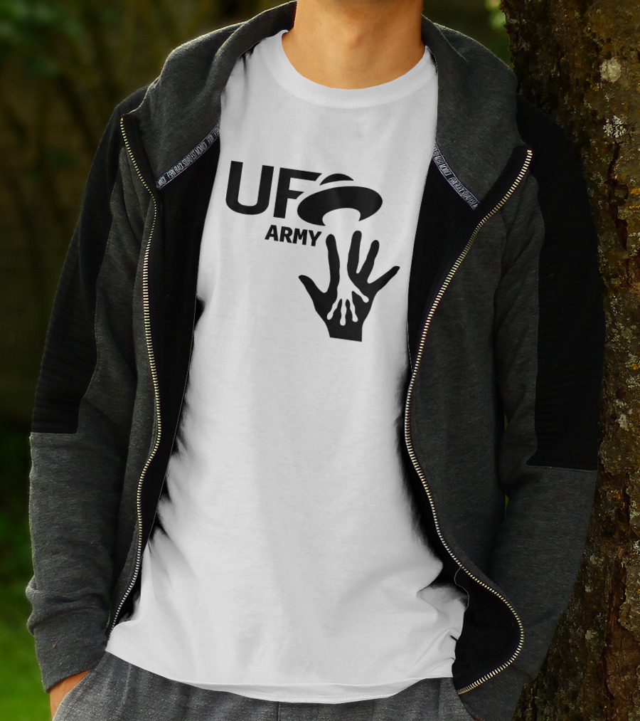 Ufo Army We Honking We Bonking Alien Hands T-Shirt