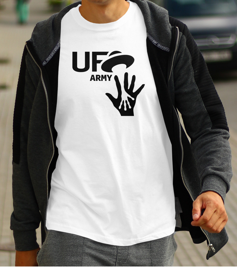 Ufo Army We Honking We Bonking Alien Hands T-Shirt