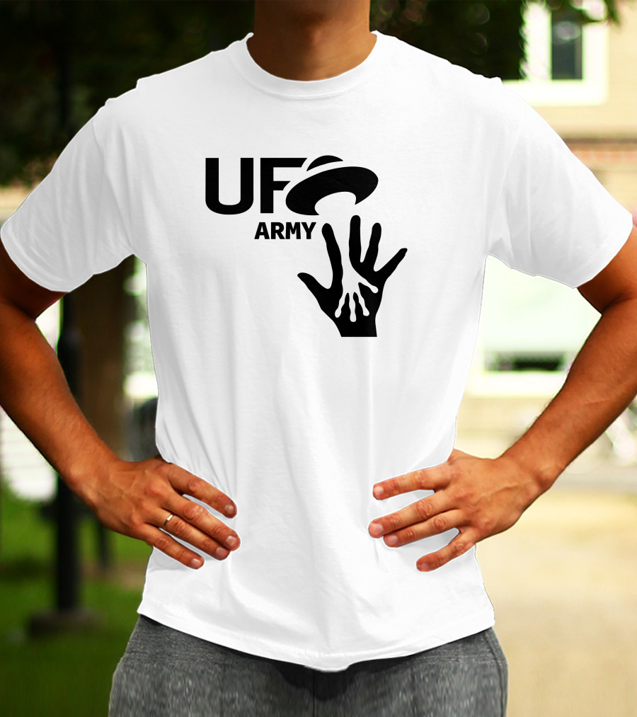 Ufo Army We Honking We Bonking Alien Hands T-Shirt