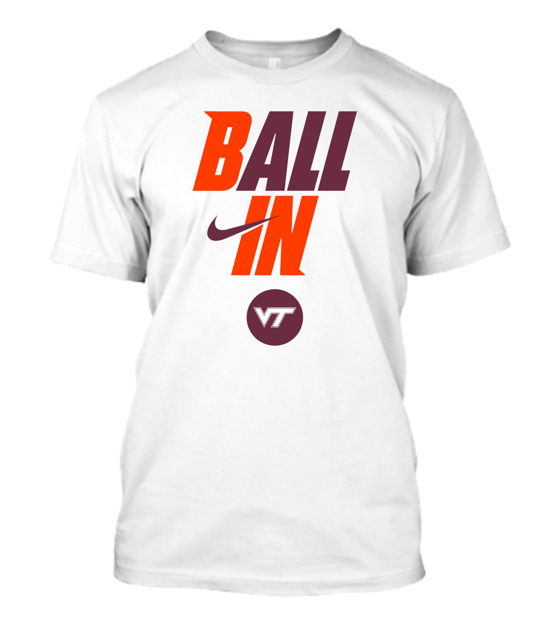 Ball In VT Virginia Tech Football T-Shirt