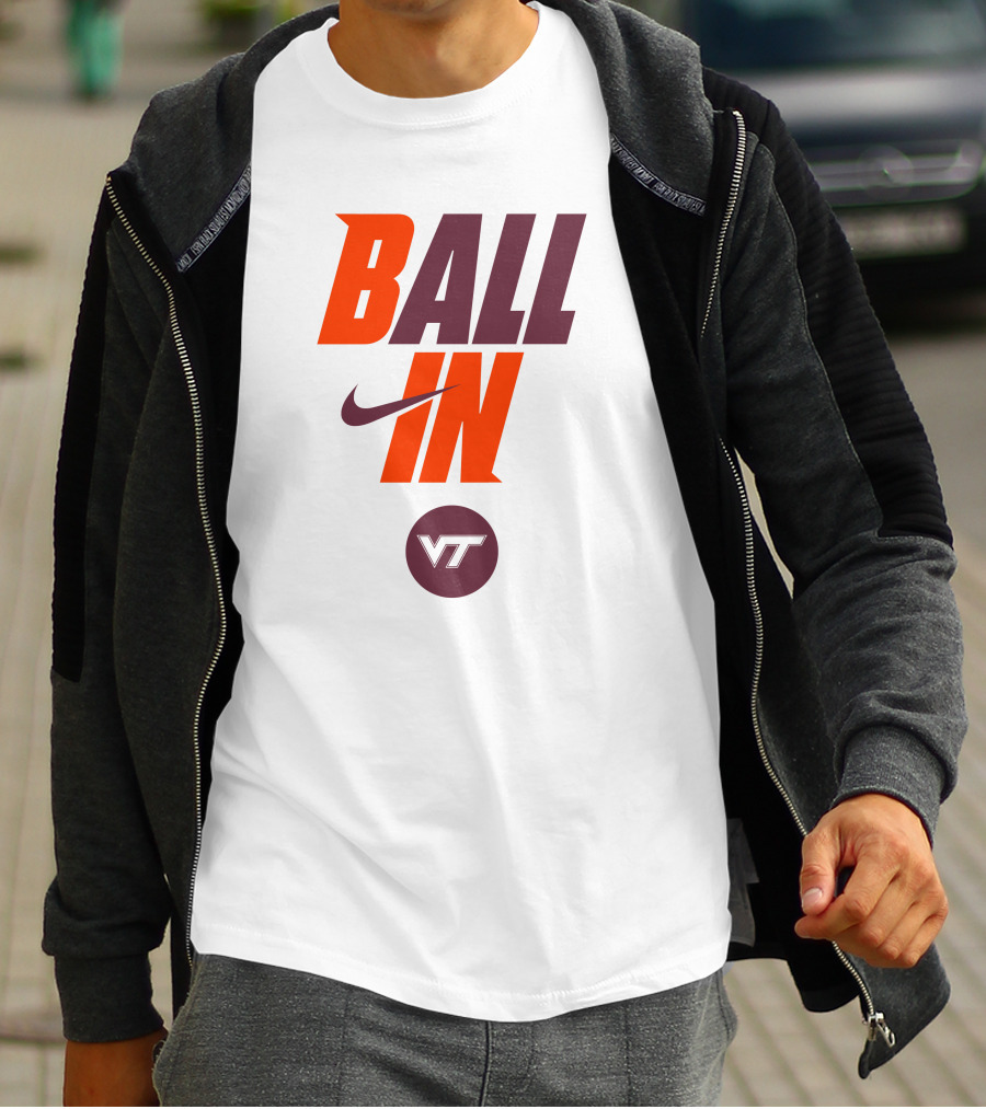 Ball In VT Virginia Tech Football T-Shirt