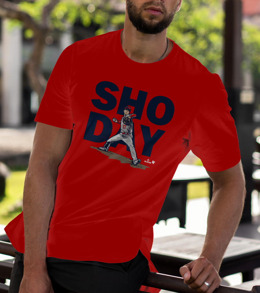 SHO DAY MLB Players Pitching Number 17 T-Shirt