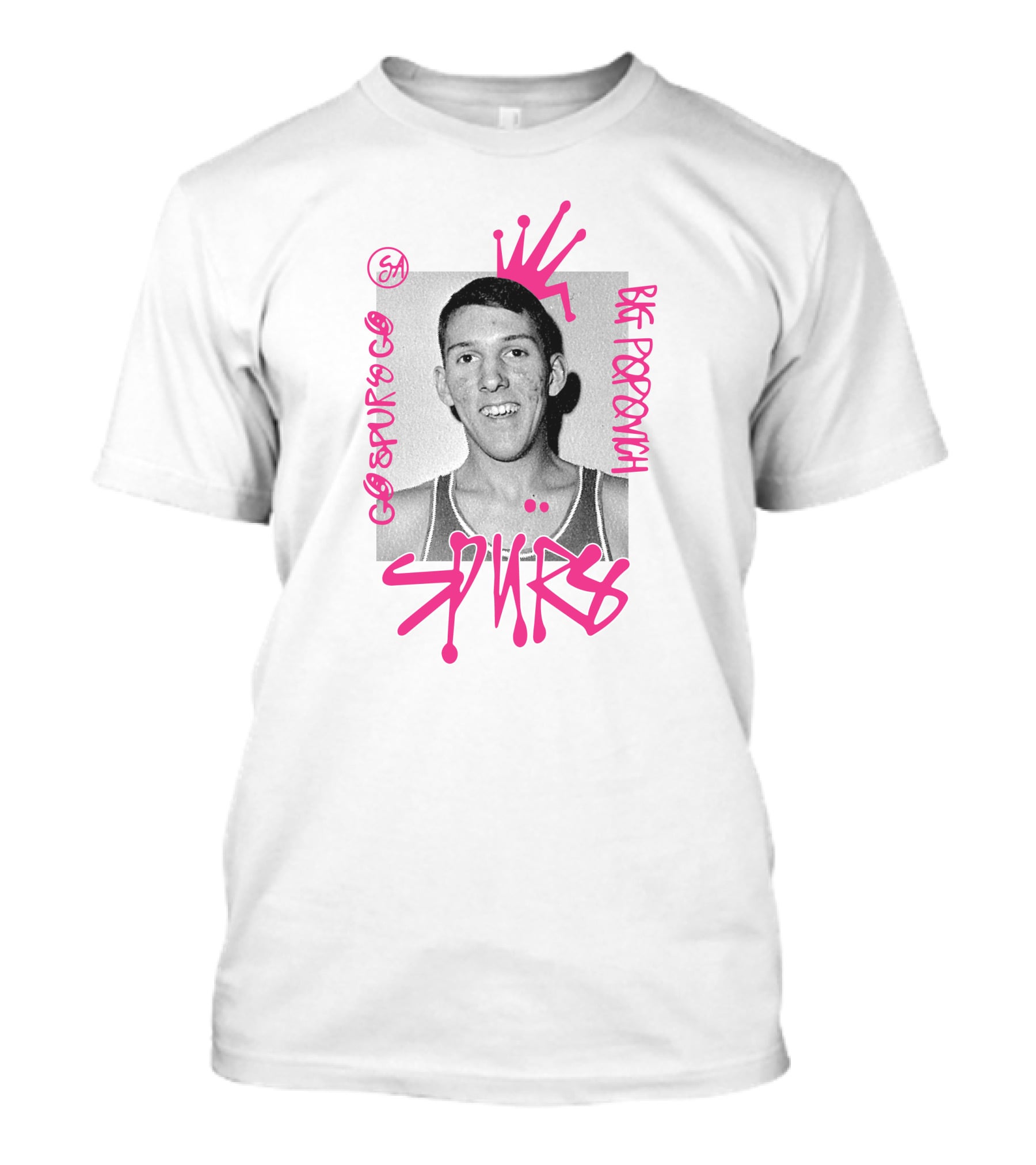 San Antonio Spurs Big Popovich Go Spurs Go SA T-Shirt