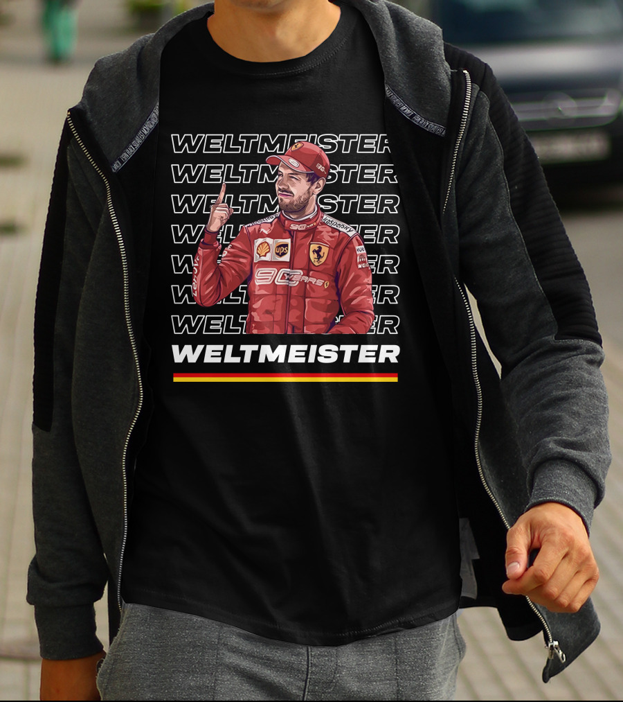 Weltmeister Ferrari Champion Danke Seb T-Shirt