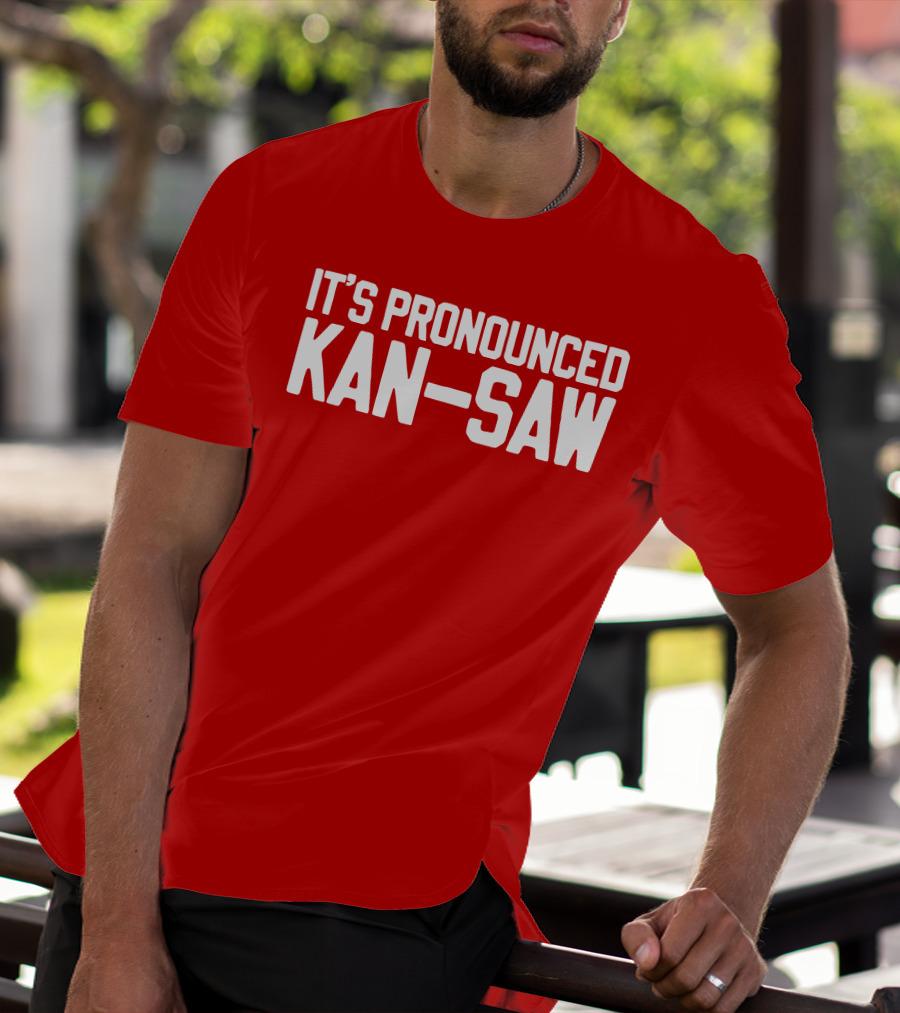 Hogs It's Pronounced Kan Saw Arkansas Razorbacks T-Shirt