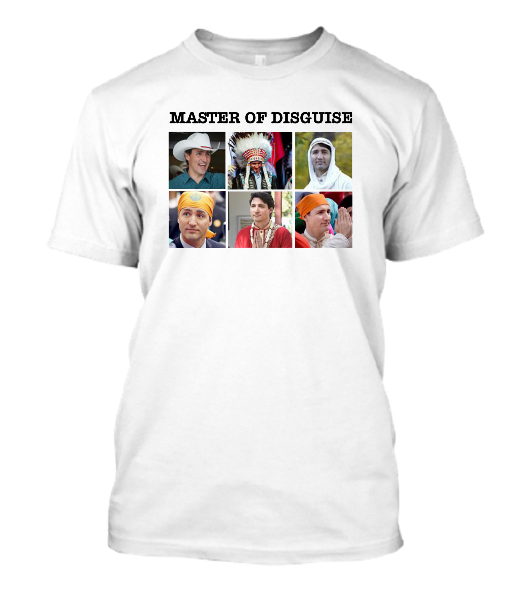 Master Of Disguise Collection Featuring Various Cultural Attire T-Shirt