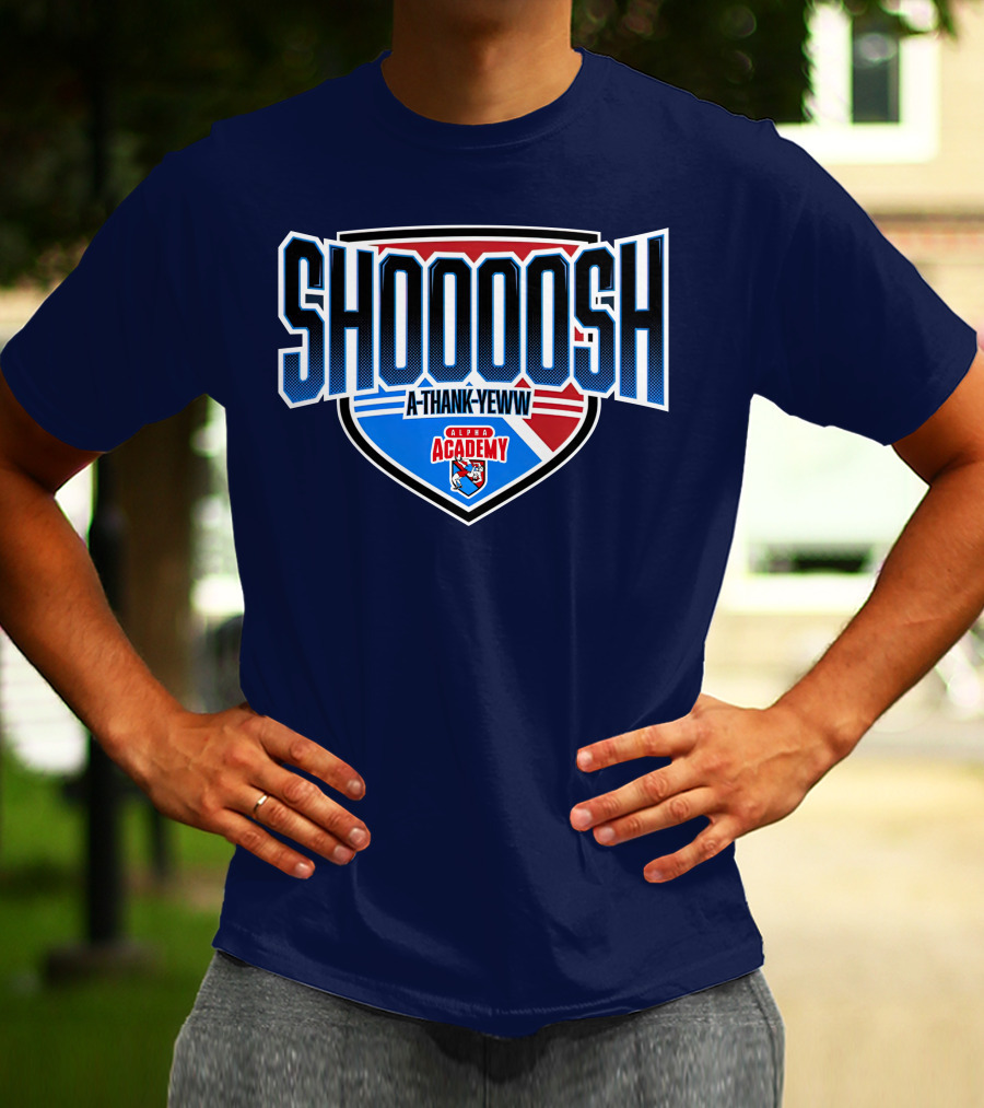 Alpha Academy Shoooosh A Thank Yeww Shield T-Shirt