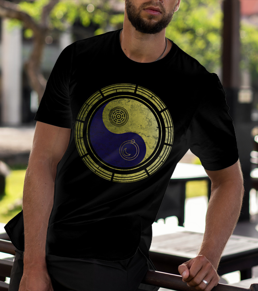 Dimension 20 Yin Yang Symbol With Intricate Circular T-Shirt