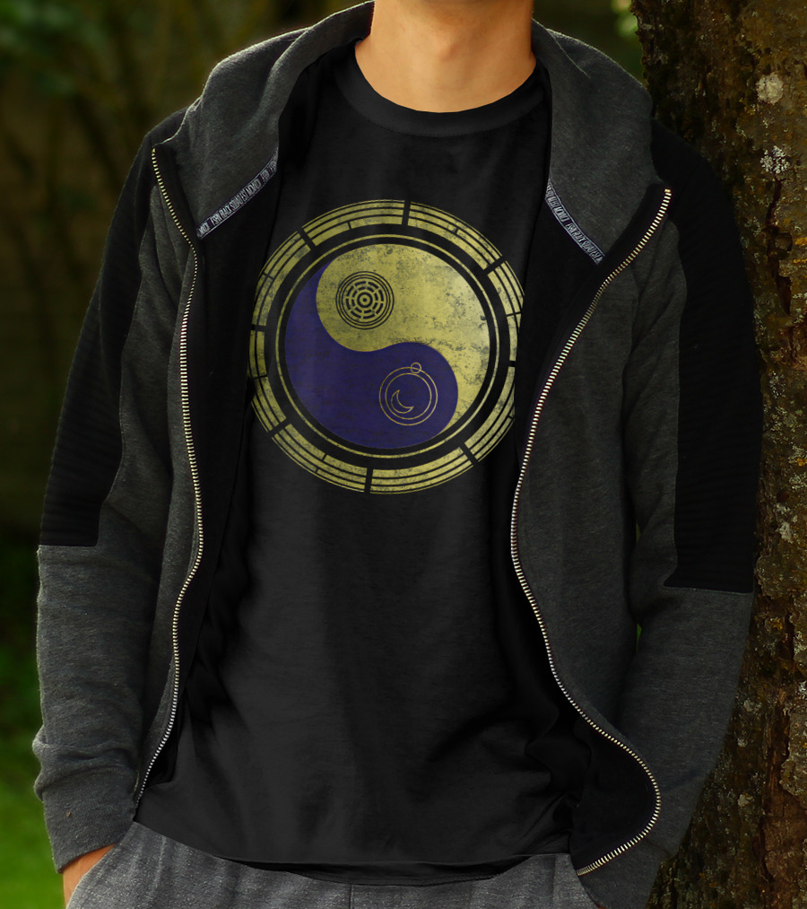 Dimension 20 Yin Yang Symbol With Intricate Circular T-Shirt