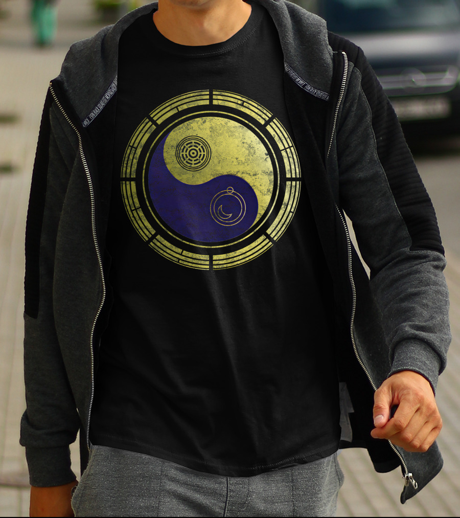 Dimension 20 Yin Yang Symbol With Intricate Circular T-Shirt