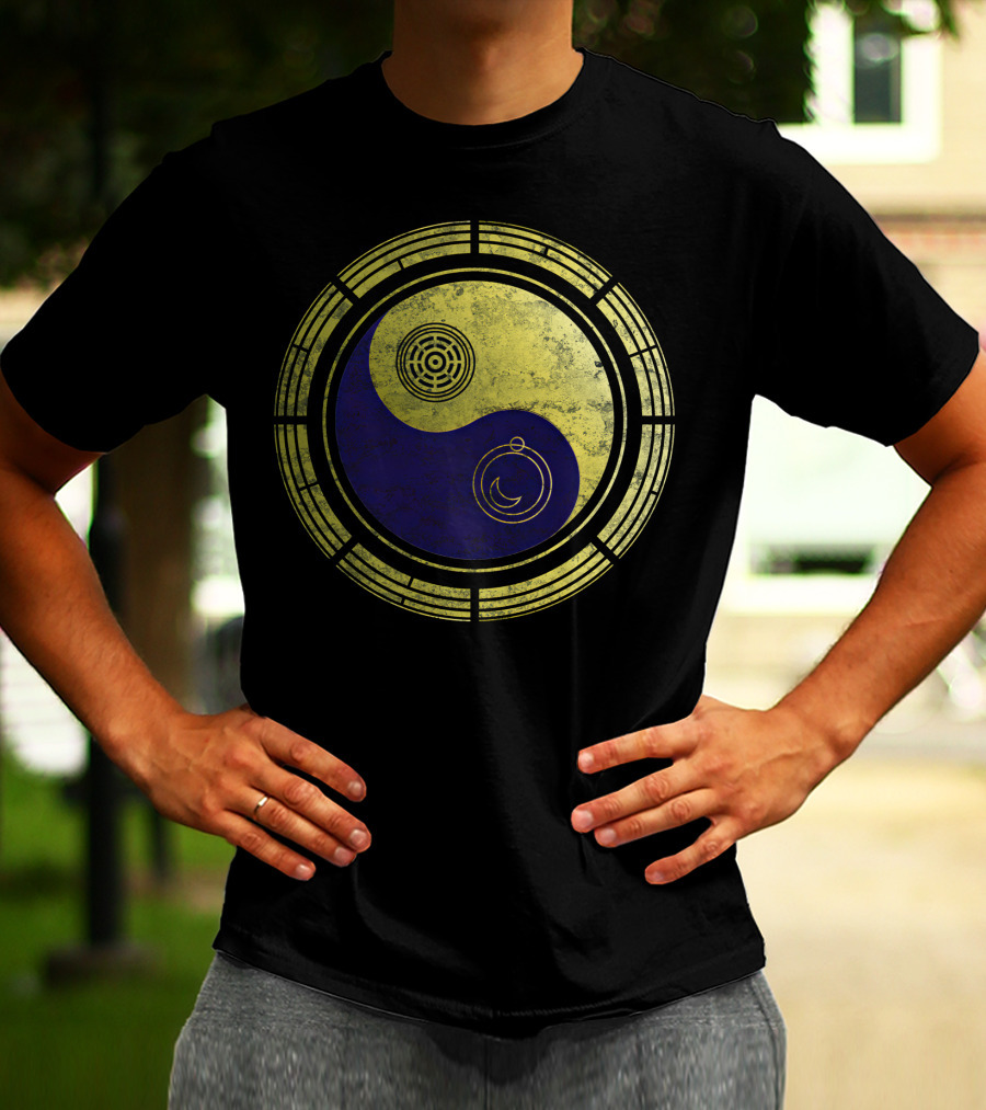 Dimension 20 Yin Yang Symbol With Intricate Circular T-Shirt
