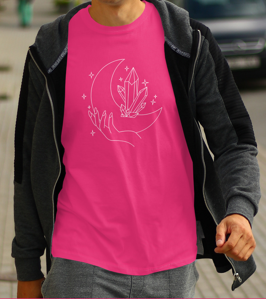 Eleanor Neale Moon Crystal Hand Stars Merch T-Shirt