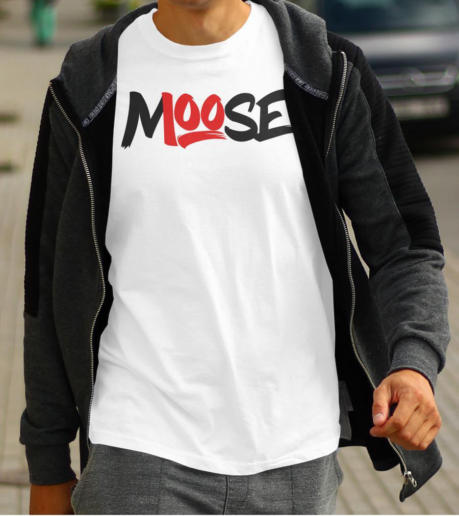 Moosecraft Merch Moose Red T-Shirt