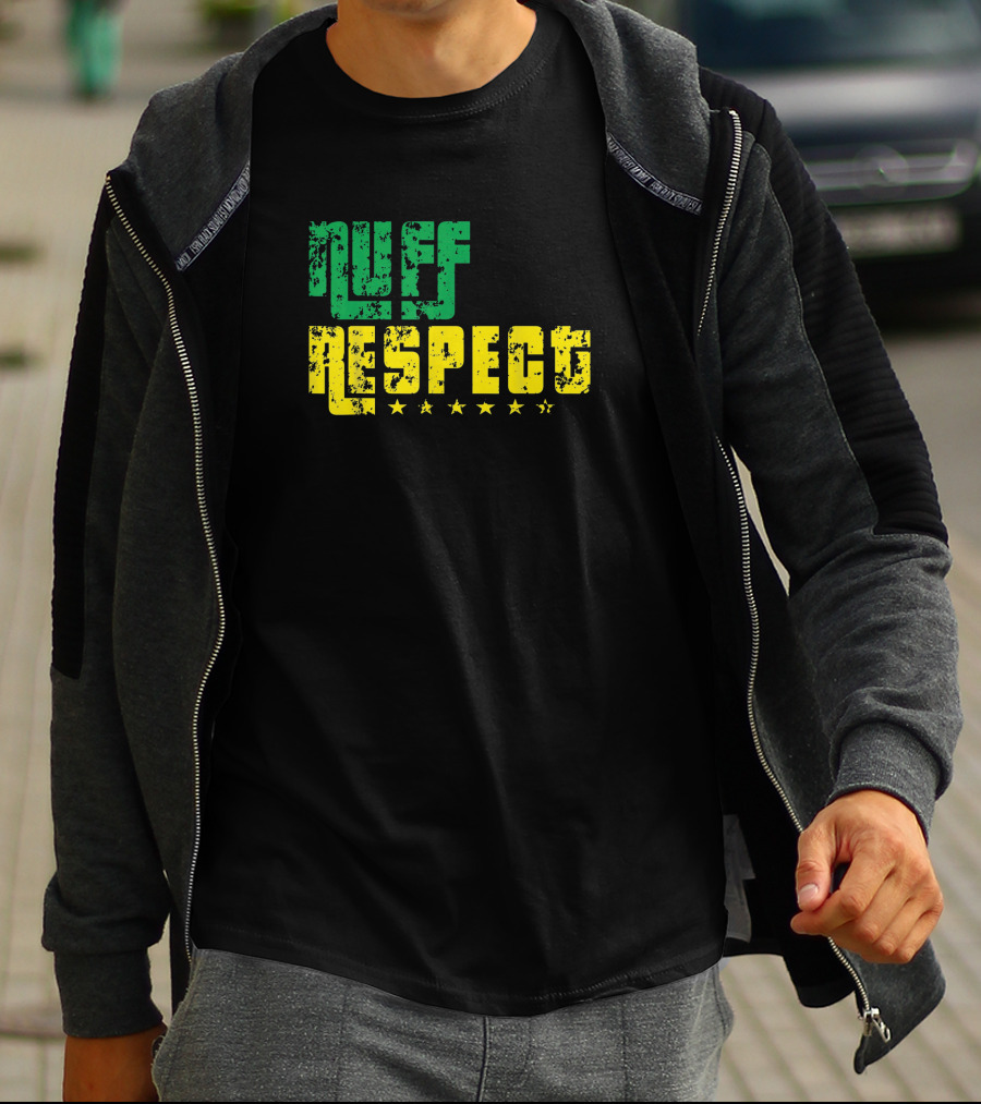 NUFF RESPECT Green Yellow Stars T-Shirt