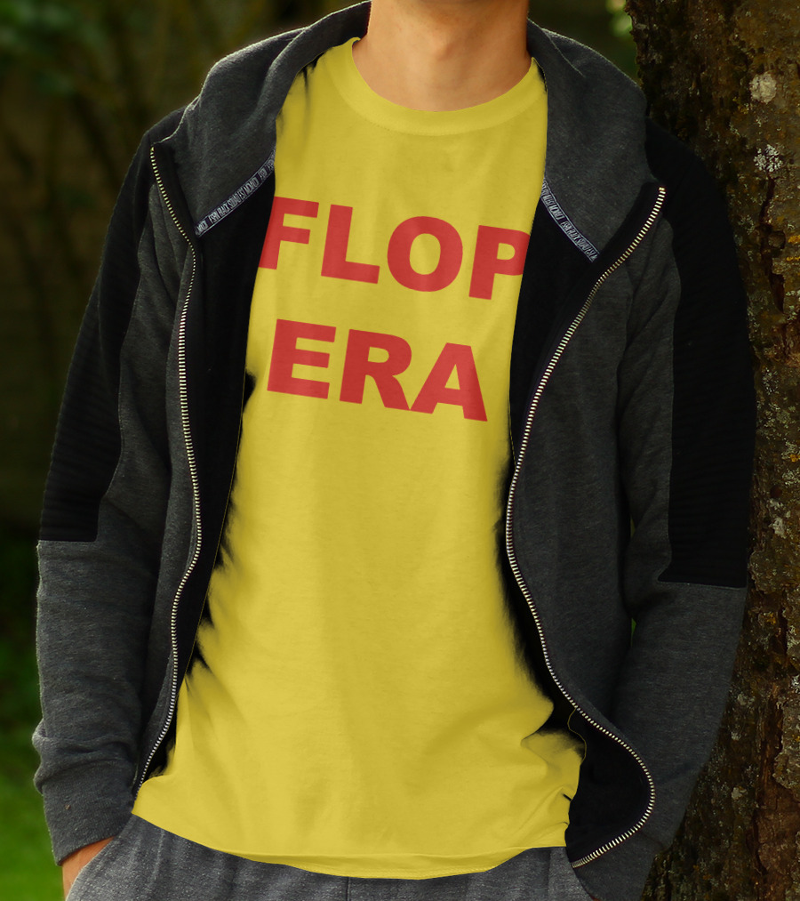 FLOP ERA Yellow Background T-Shirt