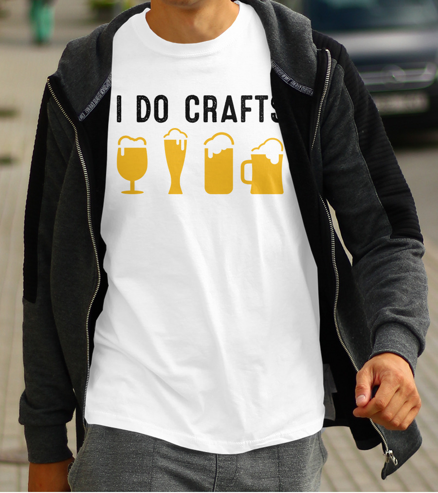 I Do Crafts Beer Glasses Iconic Reference T-Shirt