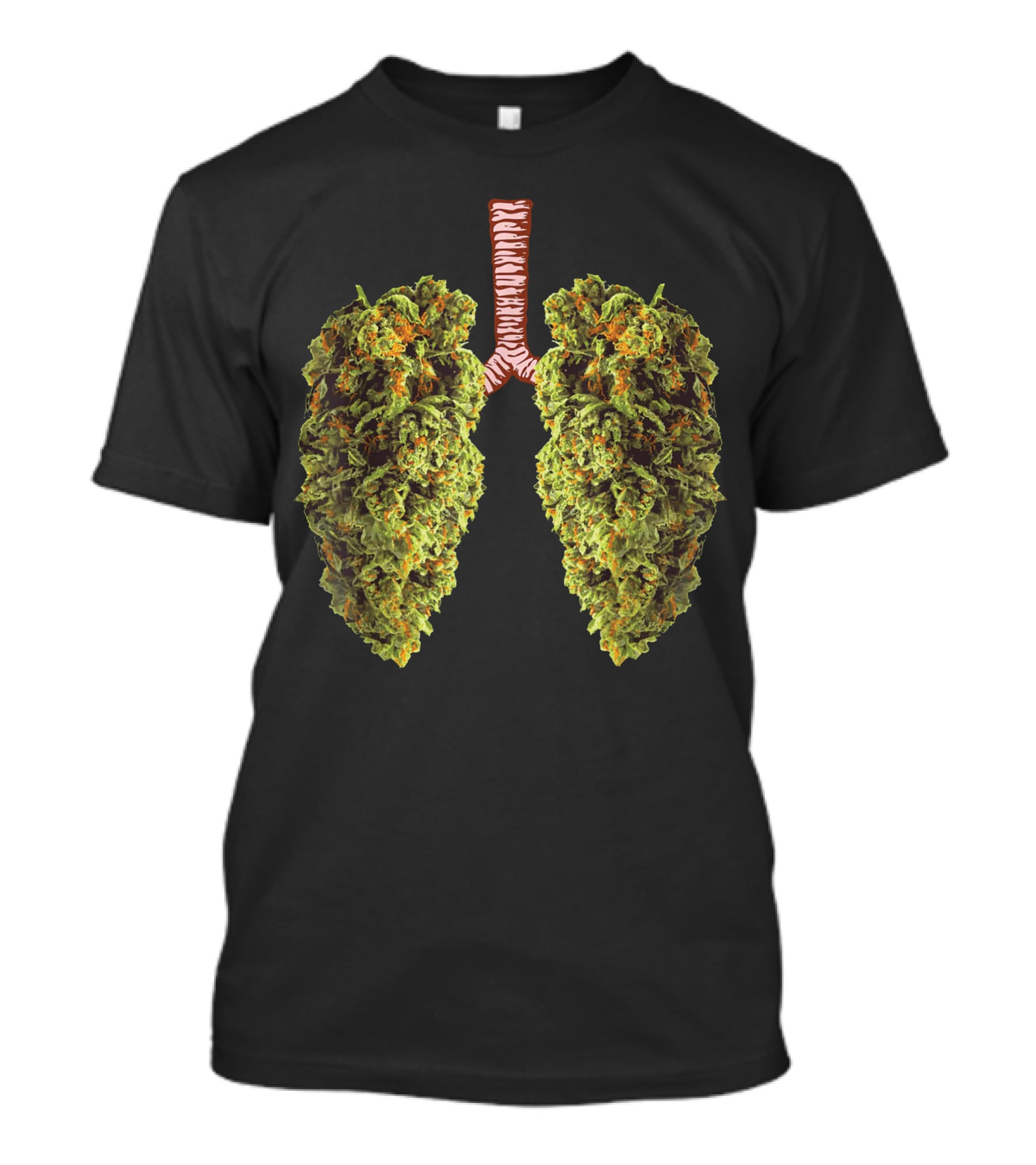 Weed Lungs Cannabis Leaf Anatomy T-Shirt