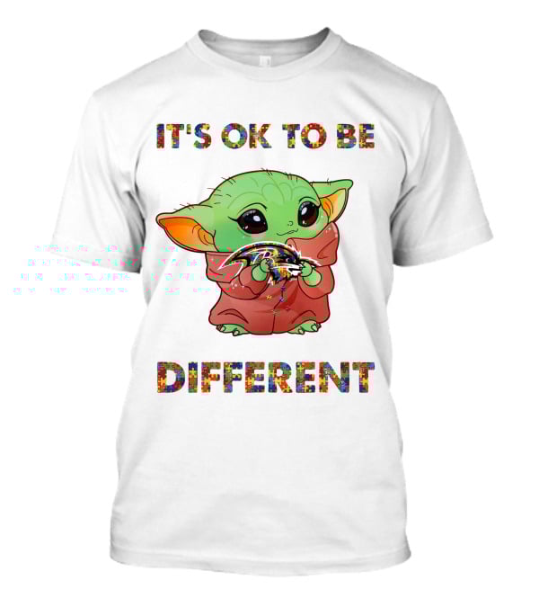 It's Ok To Be Different Baltimore Ravens T-Shirt