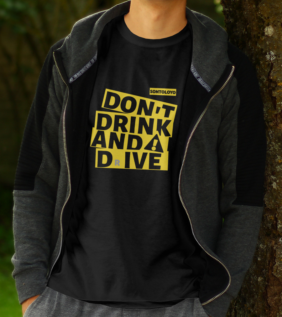 Sontoloyo Don't Drink And Drive Warning T-Shirt
