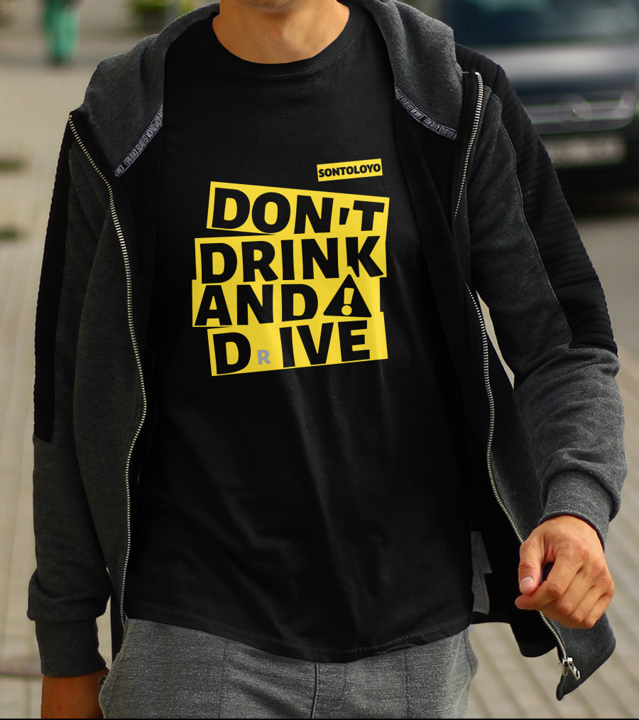 Sontoloyo Don't Drink And Drive Warning T-Shirt