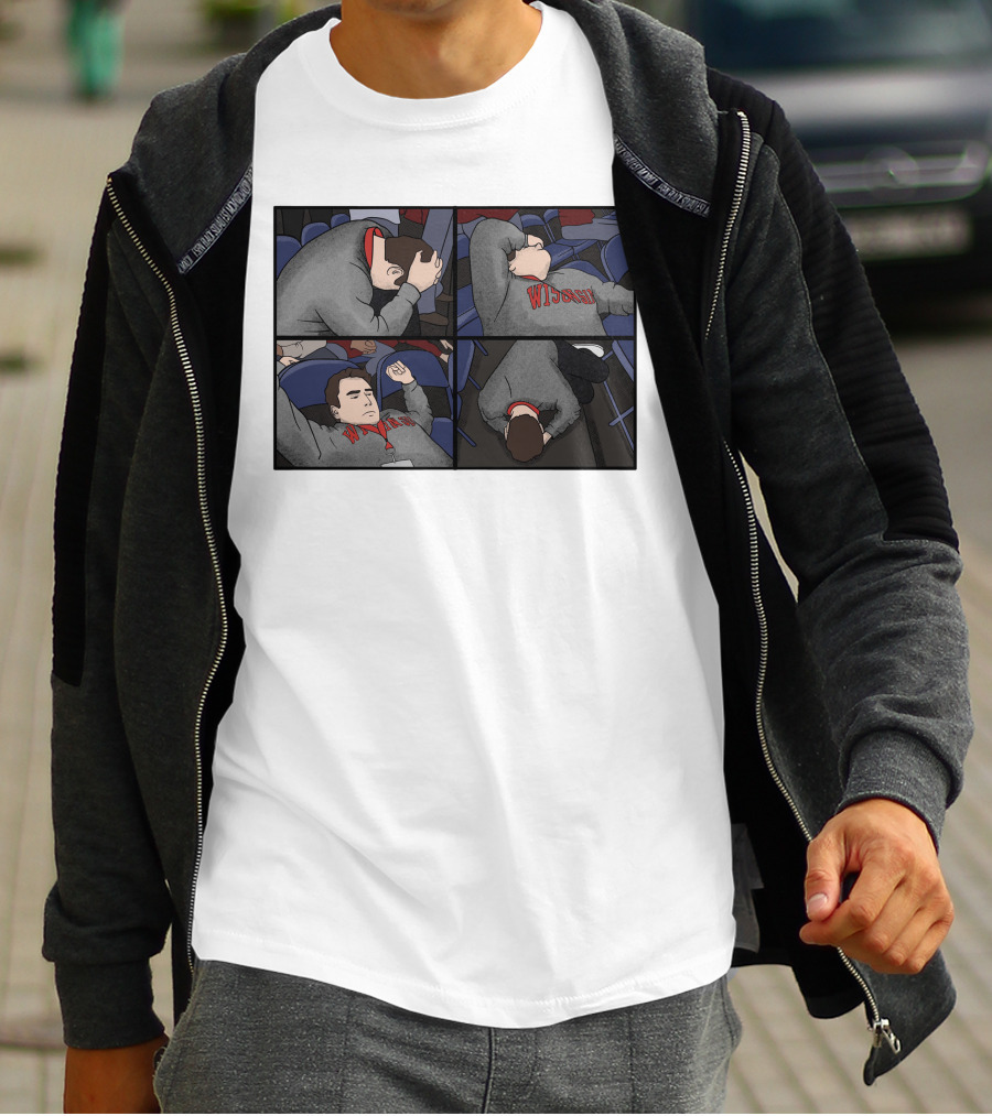 Pardon My Meltdown Wisconsin Fans Comic Panel T-Shirt