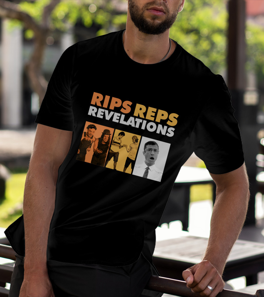 Letterkenny Problems Rips Reps Revelations Black And White And Color Characters T-Shirt