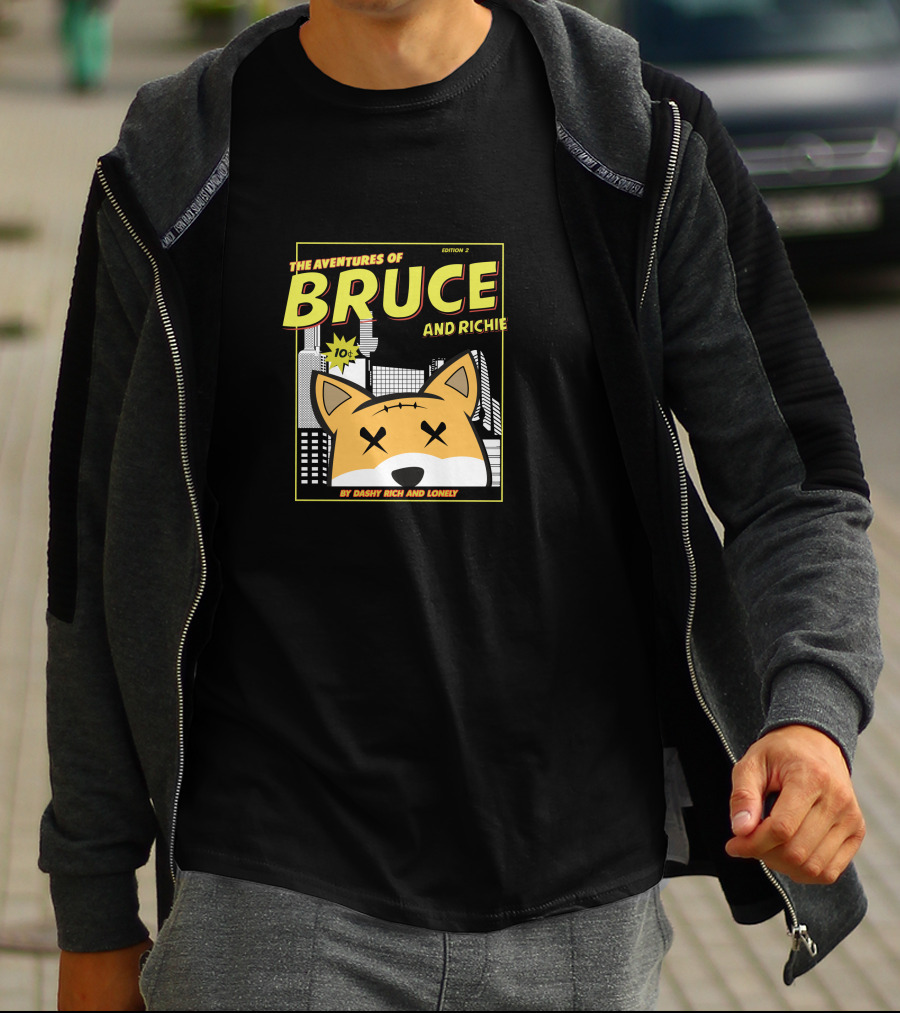 The Aventures Of Bruce And Richie Edition 2 By Dashy Rich And Lonely T-Shirt
