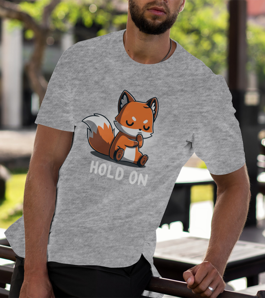 TeeTurtle Hold On Let Me Overthink This Fox T-Shirt
