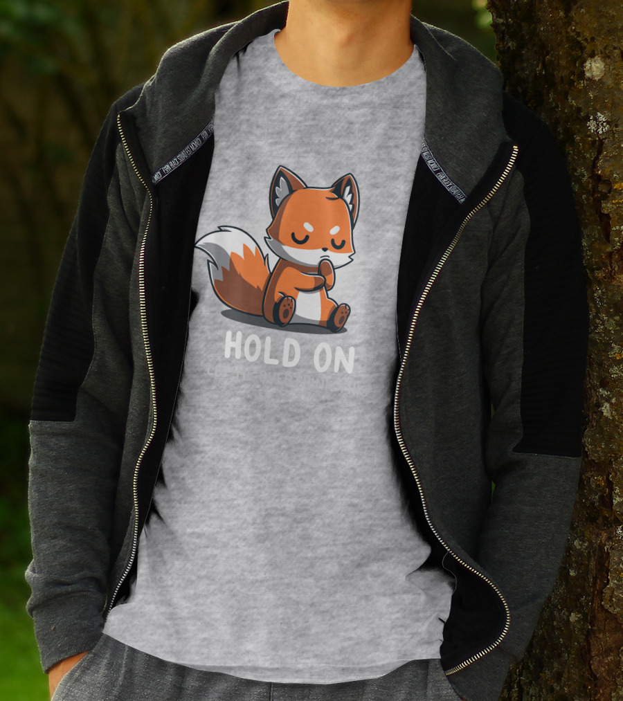 TeeTurtle Hold On Let Me Overthink This Fox T-Shirt