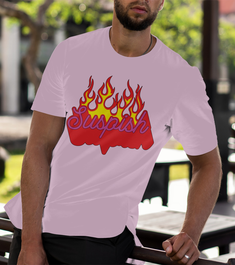 Bailey Sarian Suspish Flame Light Pink T-Shirt