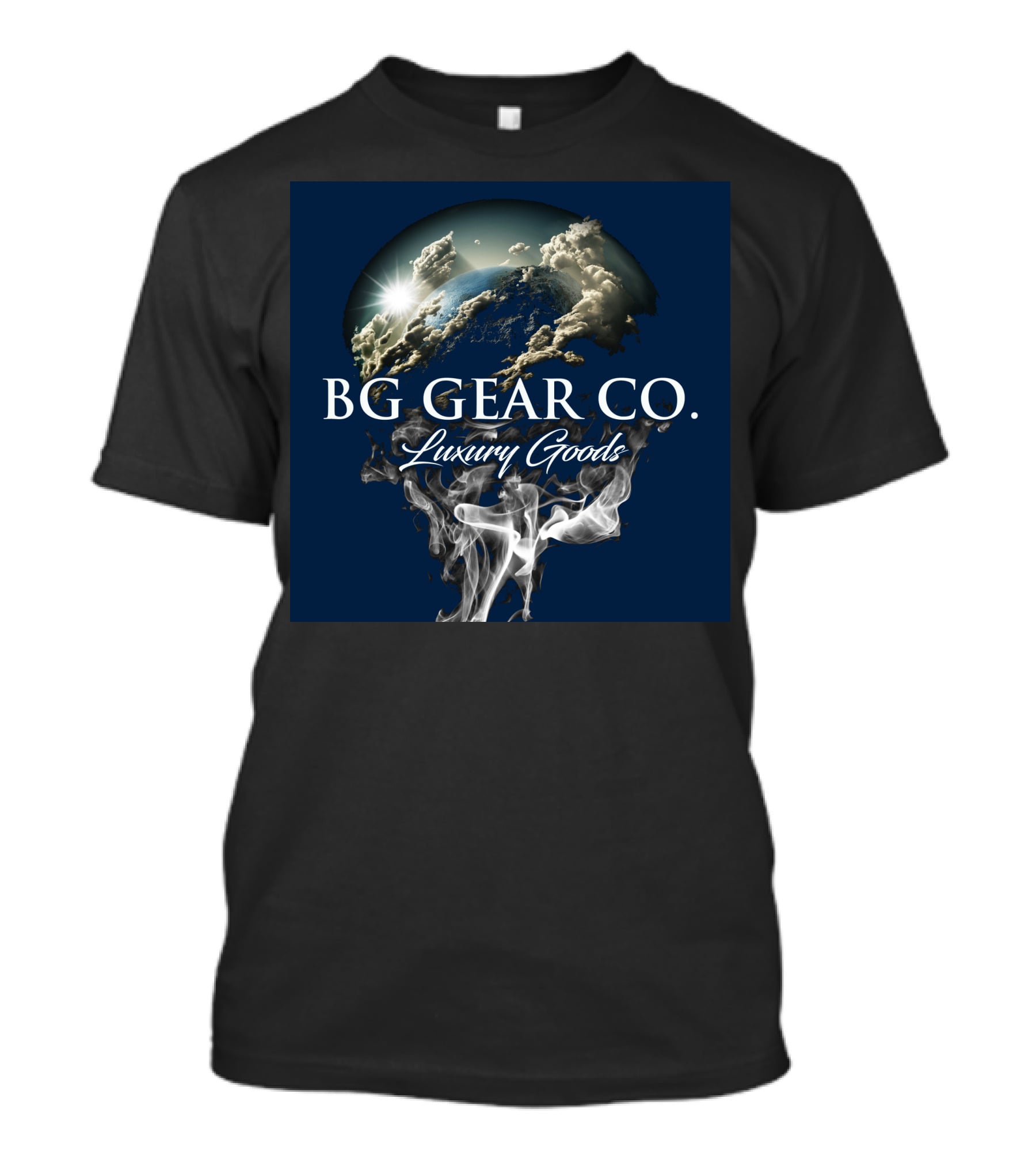BG Gear Co. Luxury Goods Earth And Smoky Clouds T-Shirt