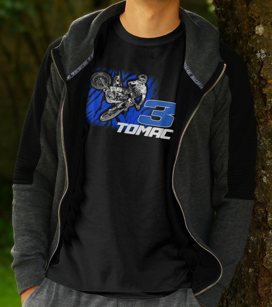 ET3 Tomac 3 Motocross Racing Eli Tomac Merchandise T-Shirt