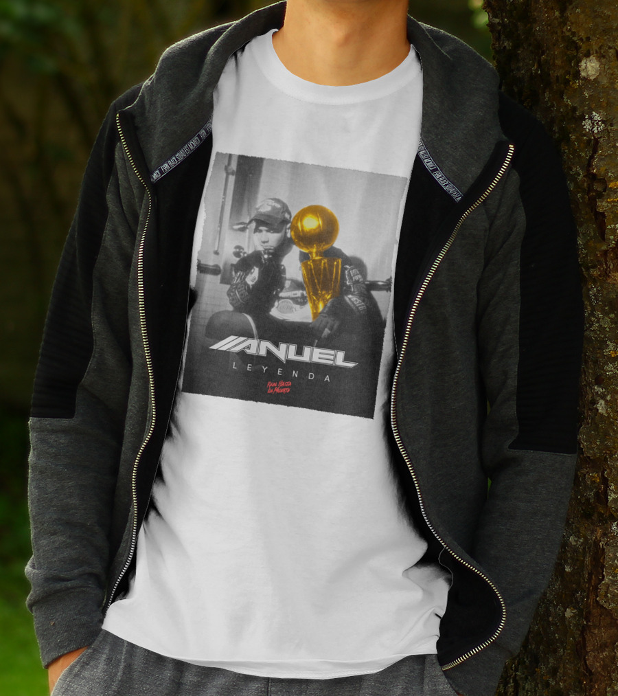 Anuel AA Leyenda Real Hasta La Muerte Gold Trophy T-Shirt