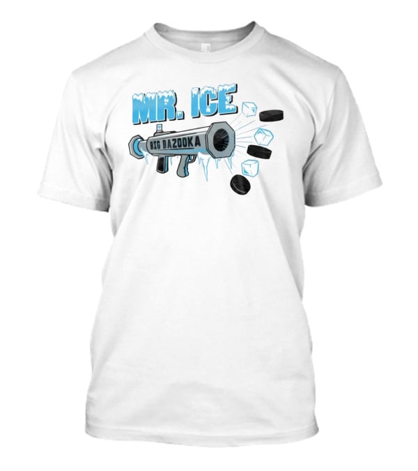 Mr Ice Big Bazooka Hockey Pucks And Ice Cubes T-Shirt