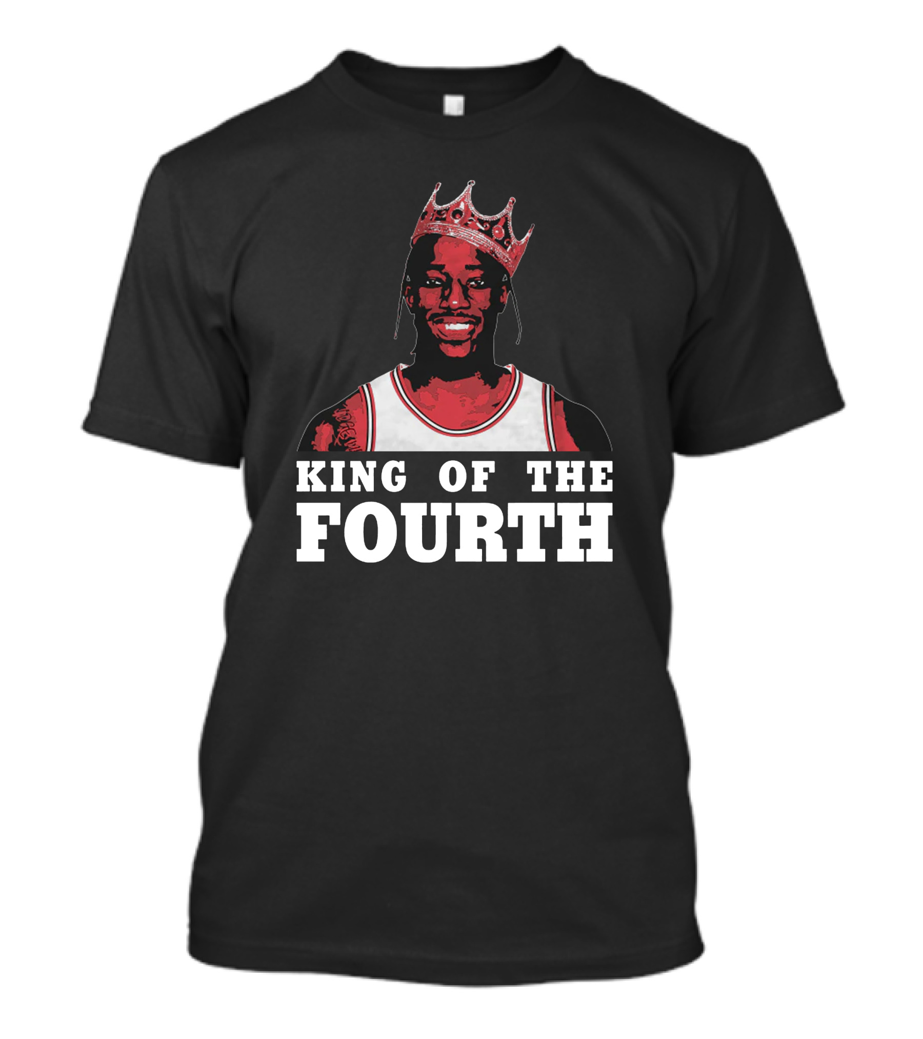 King Of The Fourth Basketball Crown T-Shirt