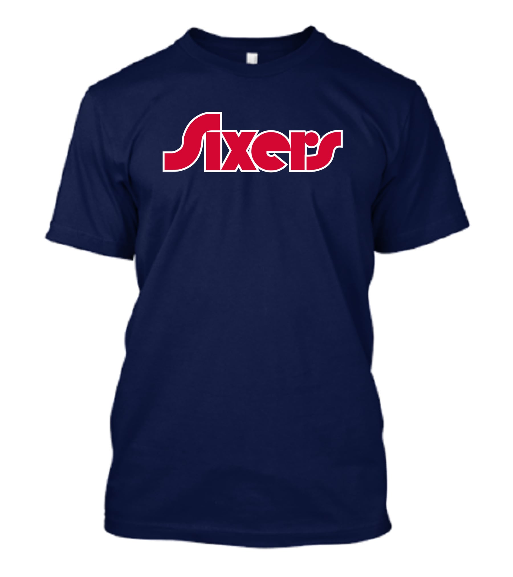 Sixers City Edition Logo Red And Blue T-Shirt
