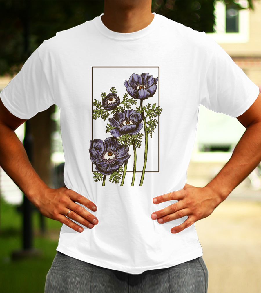Creepy Eye Anemone Botanical Clothing T-Shirt