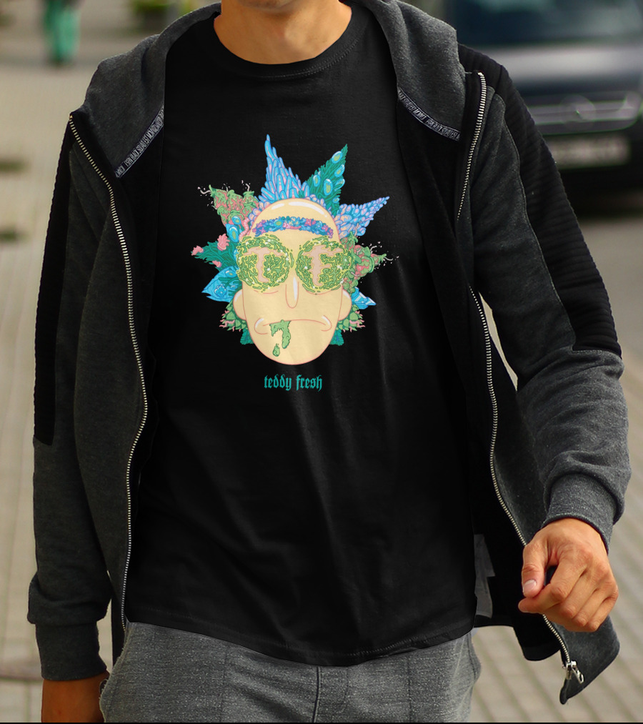 Teddy Fresh Psychedelic Face T-Shirt