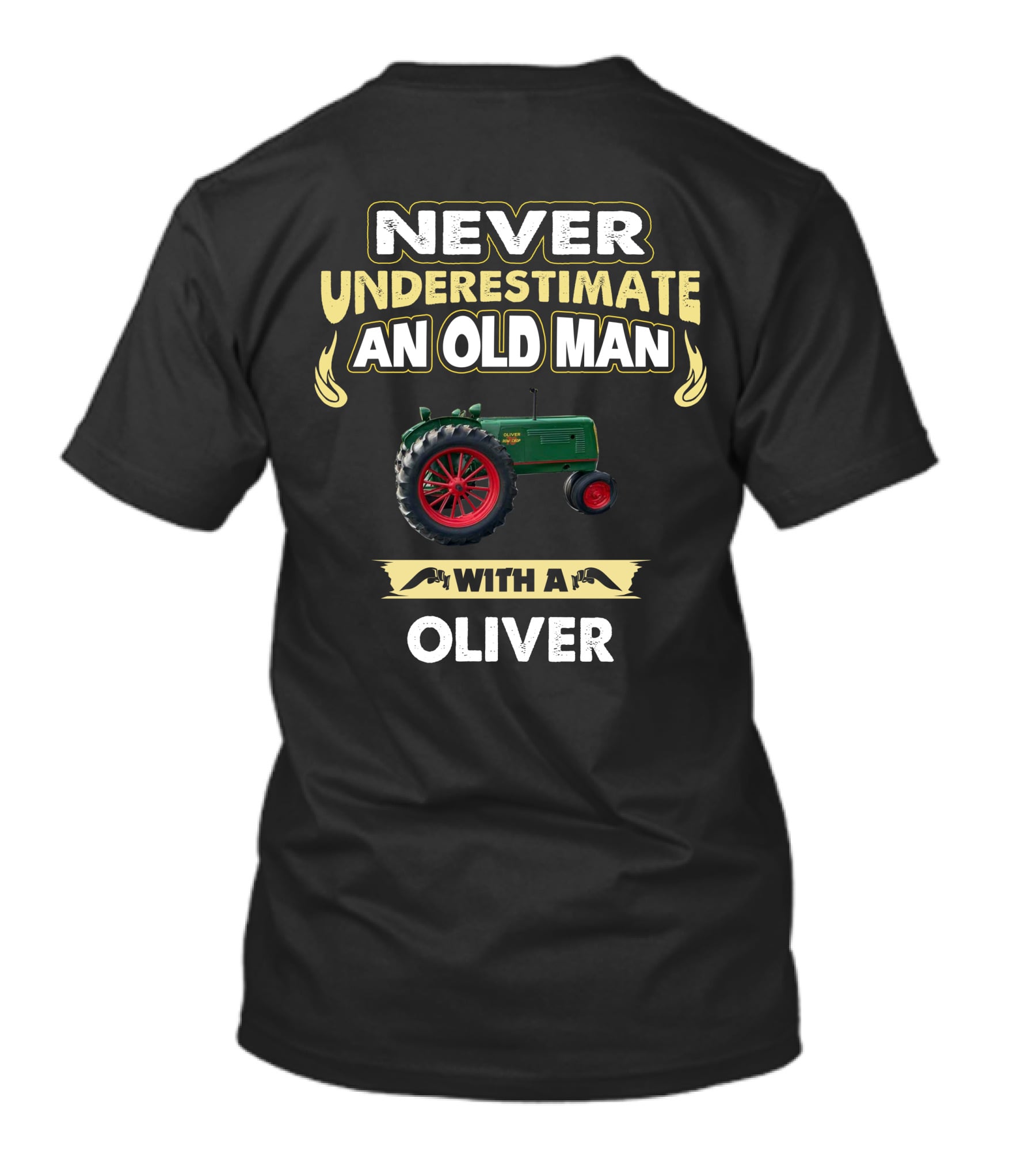 Never Underestimate An Old Man With A Oliver Tractor T-Shirt
