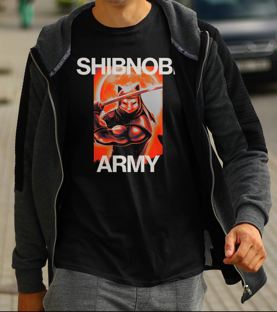 Shibnobi Army Shinja Merch Ninja Warrior T-Shirt