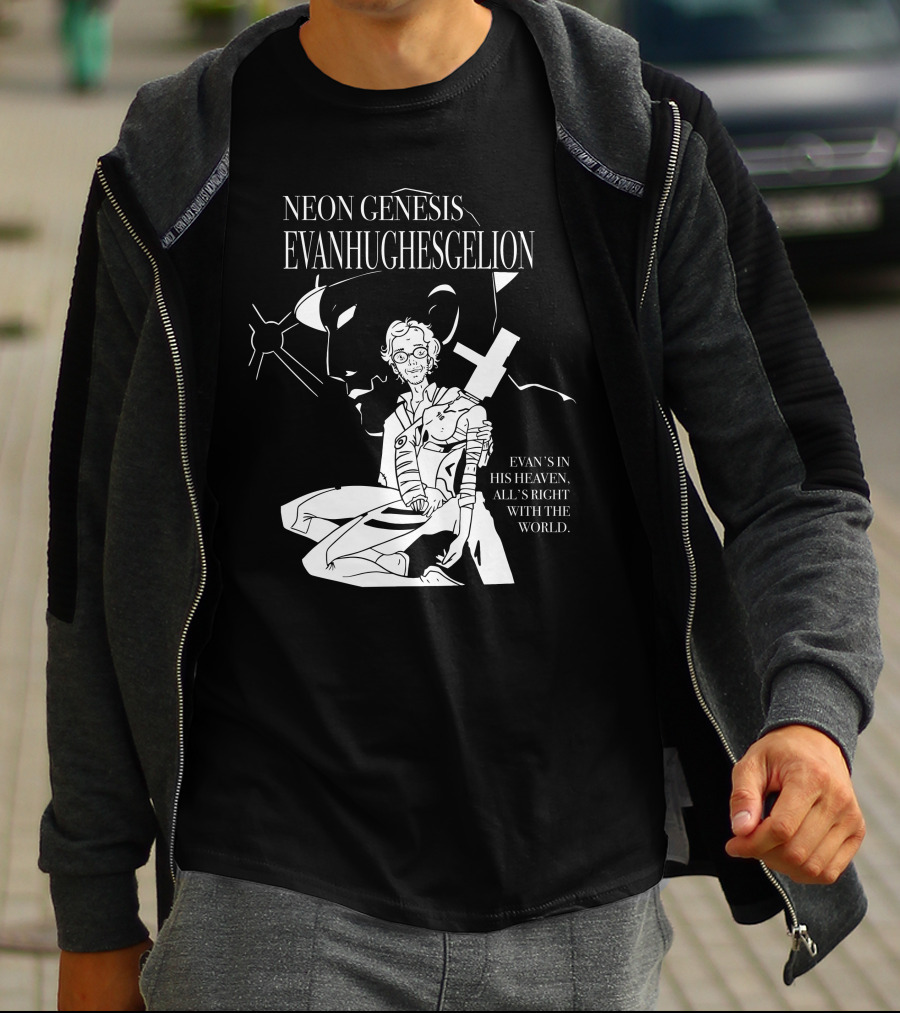 NEON GENESIS EVANHUGHESGELION EVAN'S IN HIS HEAVEN, ALL'S RIGHT WITH THE WORLD T-Shirt