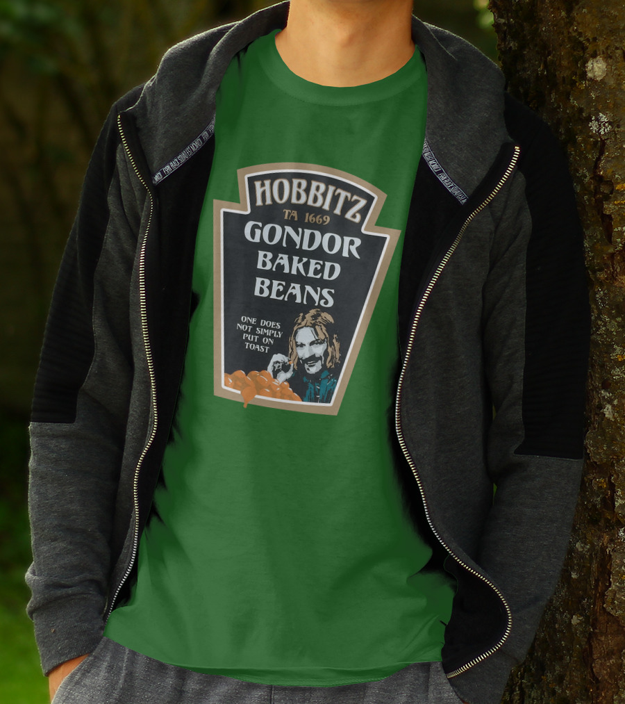 Hobbitz Gondor Baked Beans One Does Not Simply Put On Toast T-Shirt