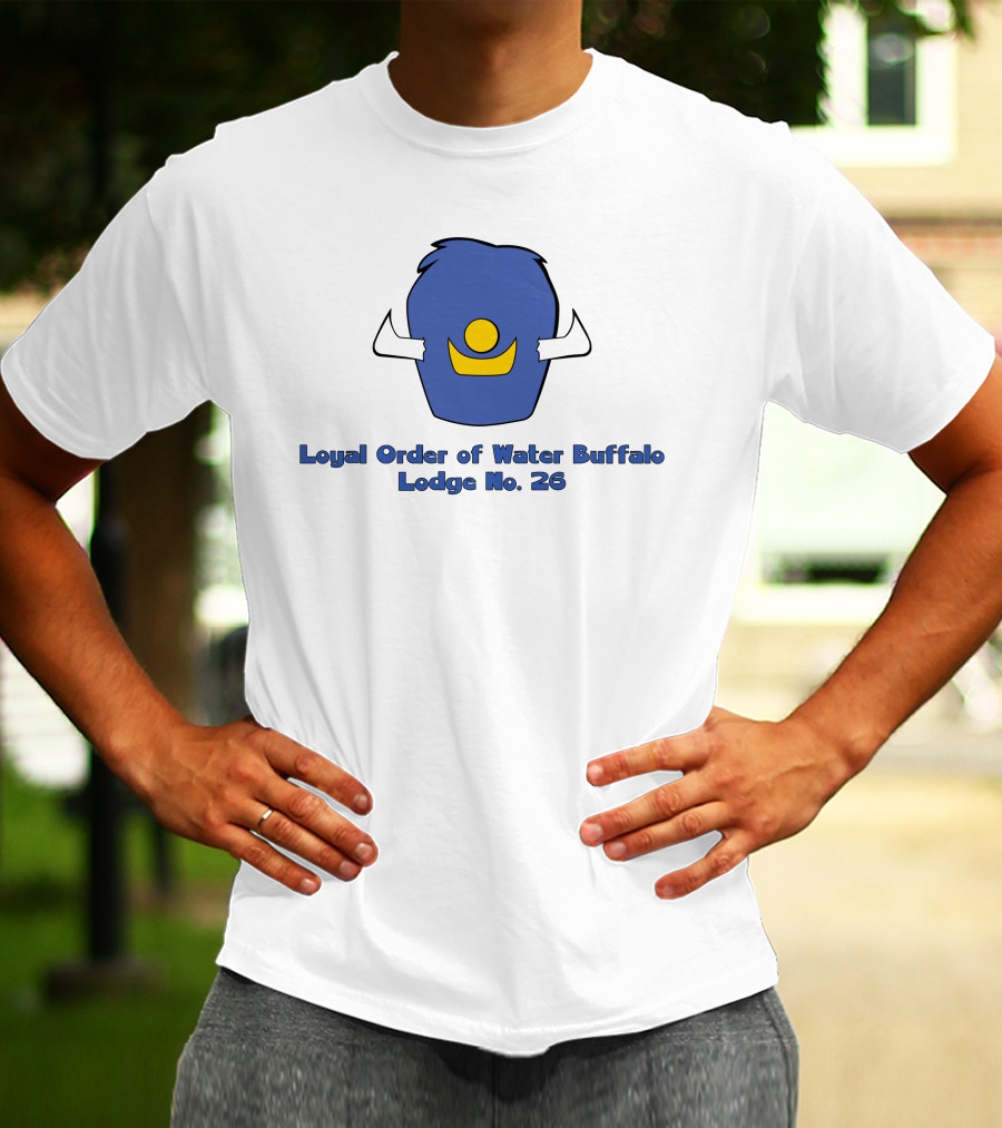 Loyal Order Of Water Buffalo Lodge No 26 Flintstones Club Emblem T-Shirt