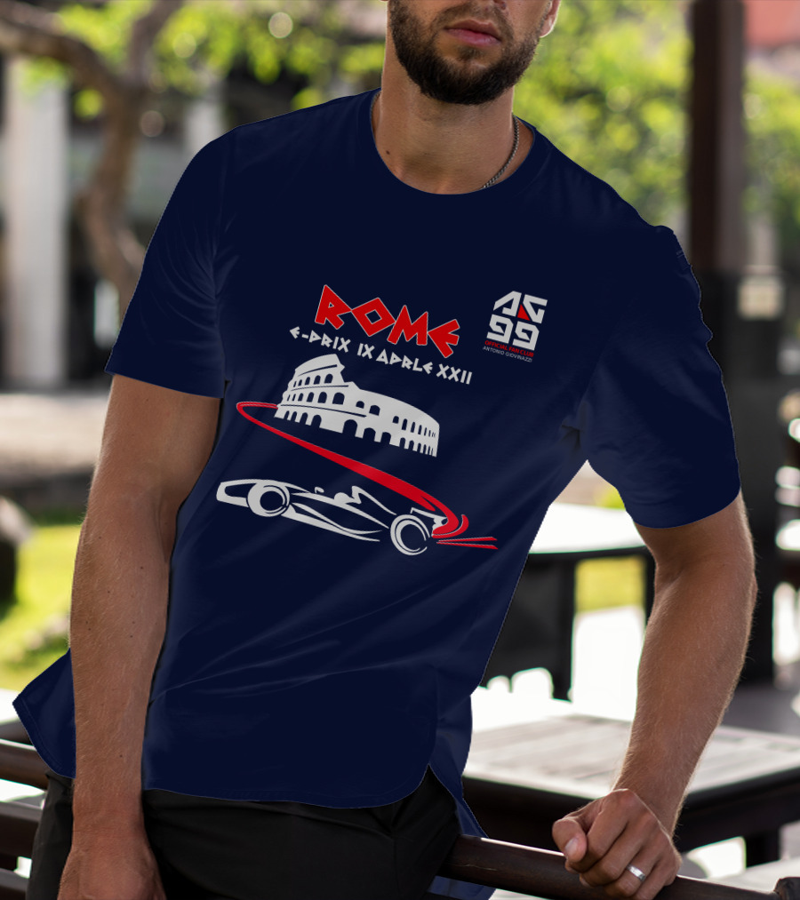 Rome E-Prix IX Aprile XXII AG99 Official Fan Club Antonio Giovinazzi T-Shirt