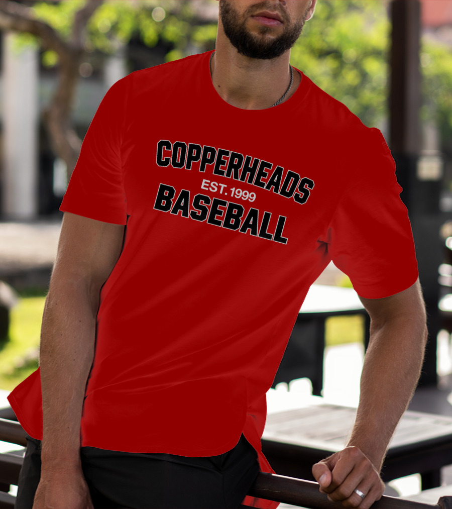 Copperheads Est 1999 Baseball Team Logo T-Shirt