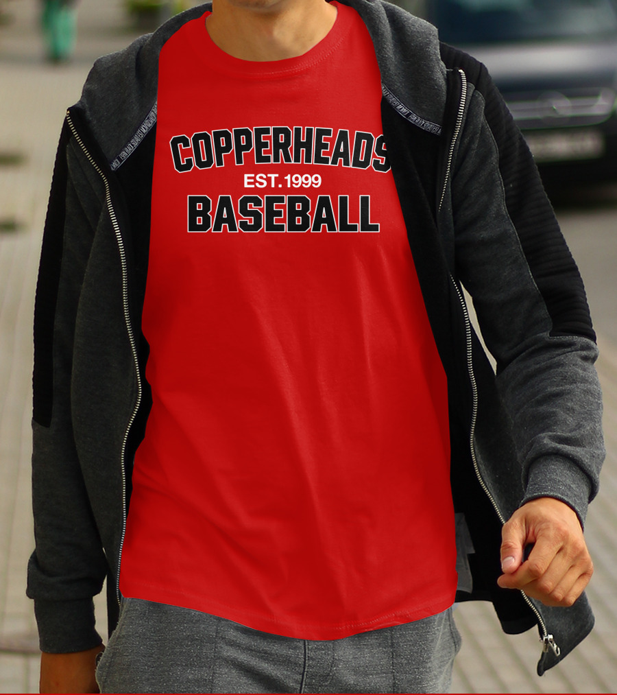 Copperheads Est 1999 Baseball Team Logo T-Shirt