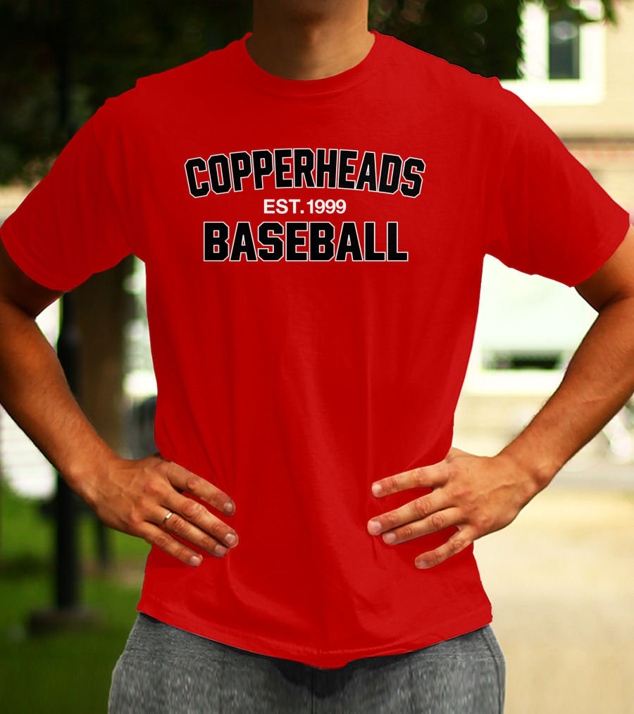 Copperheads Est 1999 Baseball Team Logo T-Shirt