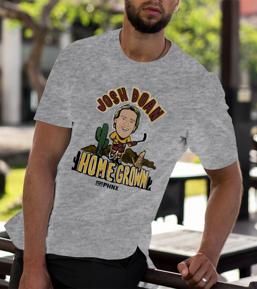 Josh Doan Homegrown PHNX Cactus Desert Hockey T-Shirt