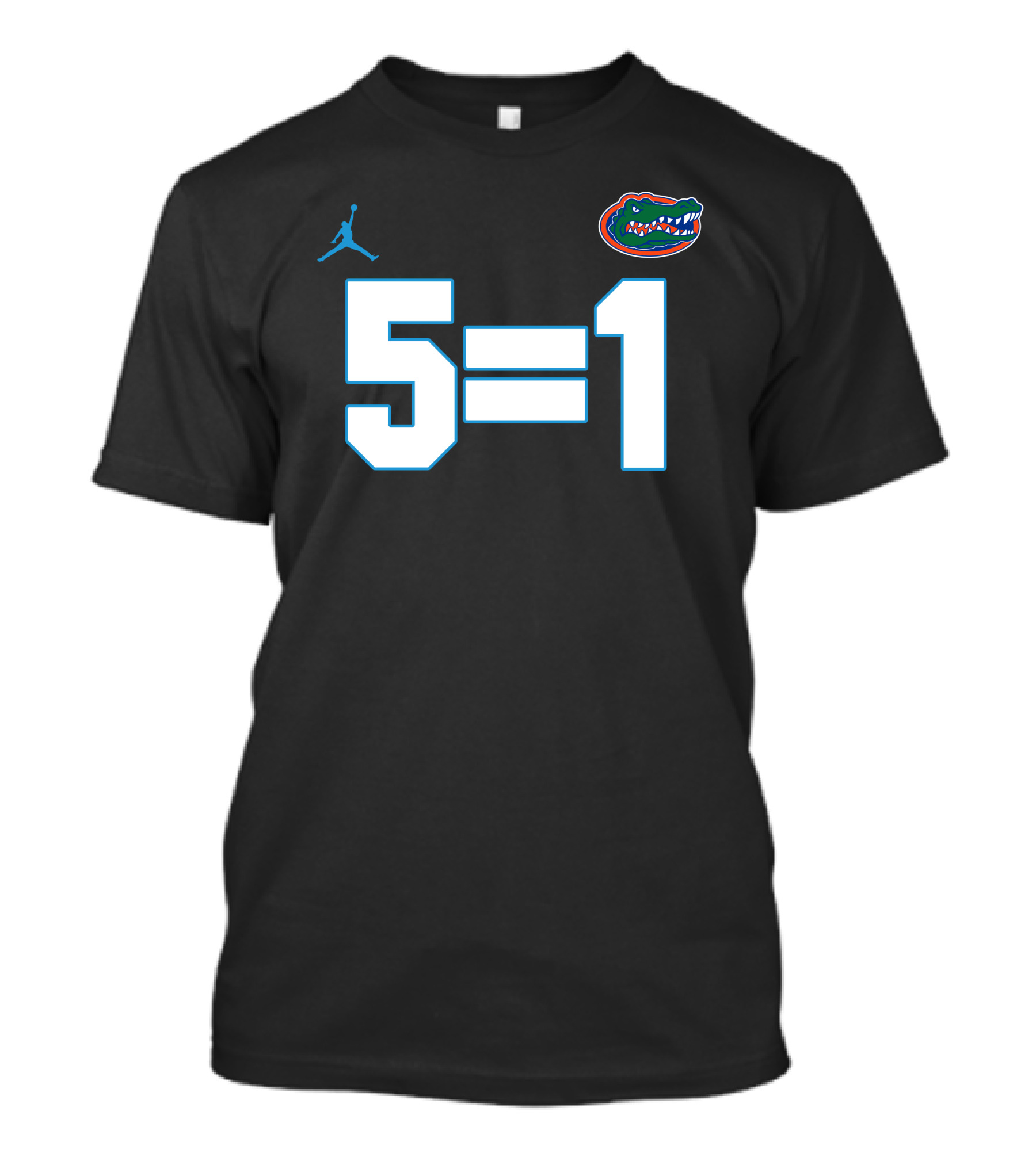 5=1 Gators Jordan Basketball T-Shirt