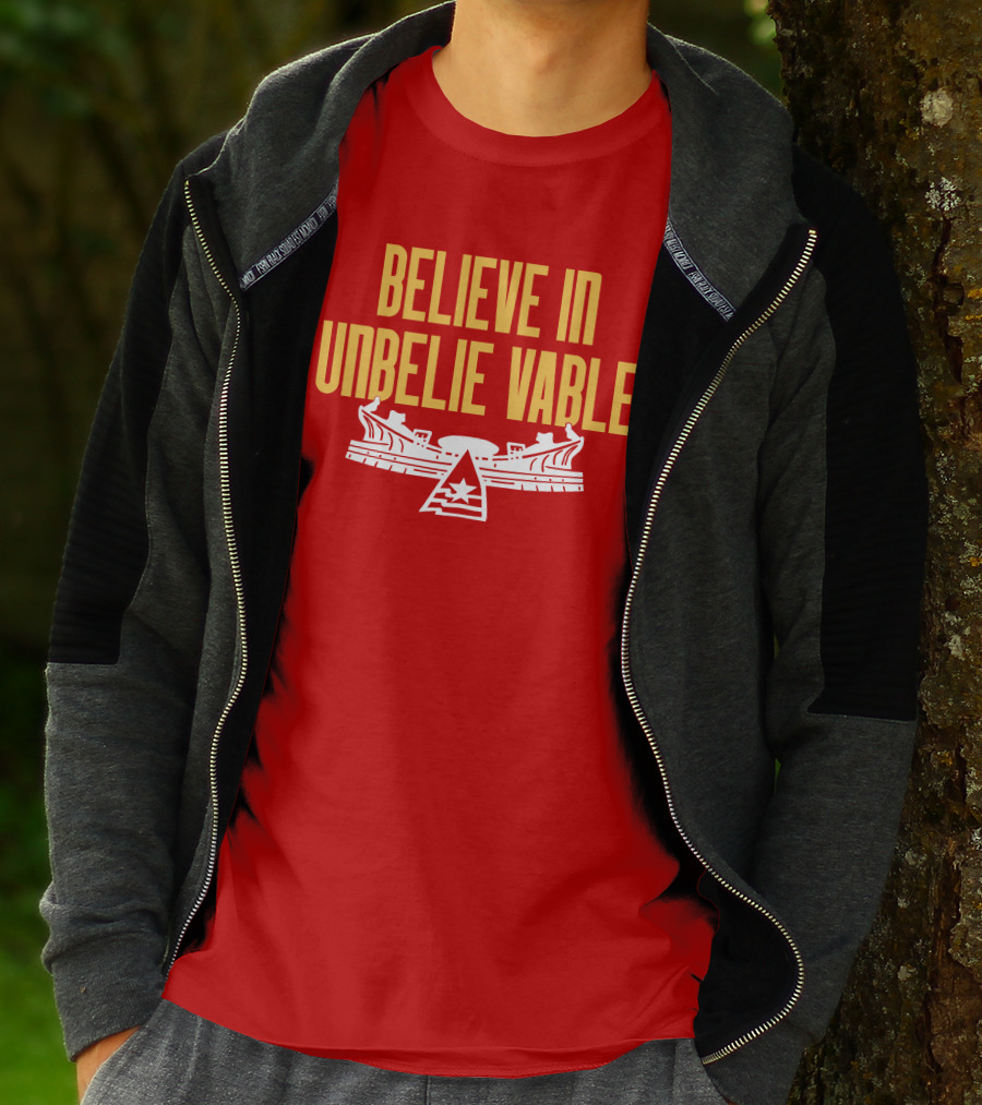 Kansas City Chiefs Believe In Unbelievable Stadium Emblem T-Shirt
